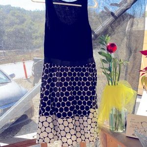 Cute black and white dress.